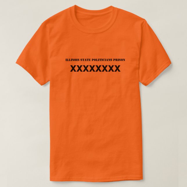 Illinois Staat Politische Gefangenschaft T-Shirt (Design vorne)