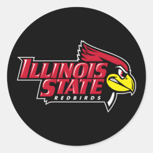 Illinois Staat Redbirds Icon Runder Aufkleber
