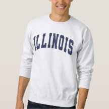 Illinois Staat Vintage Uni Style