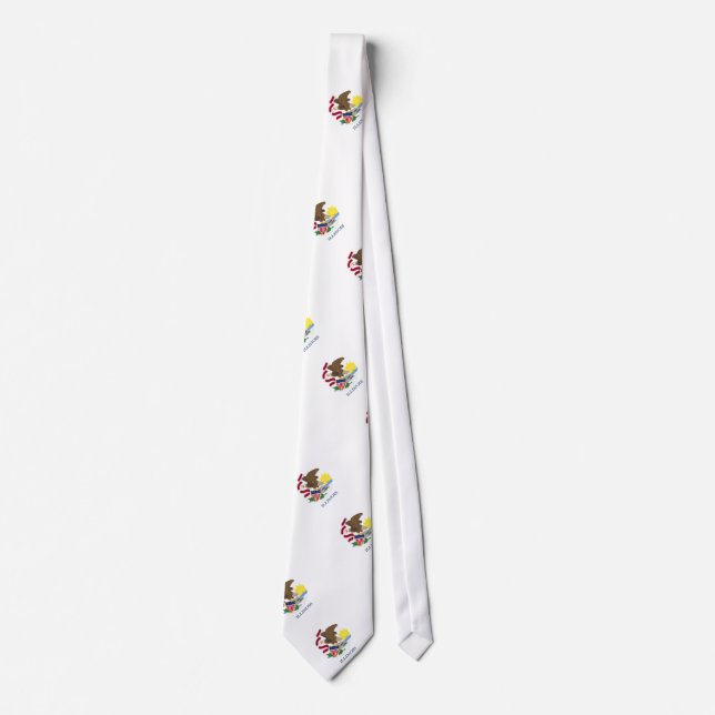 Illinois-Staats-Flagge Krawatte (Vorderseite)