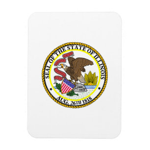 Illinois-Staats-Siegel Magnet