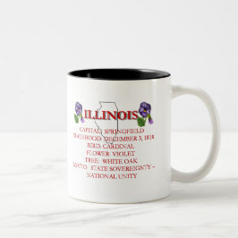 Illinois-Staats-Tasse Zweifarbige Tasse