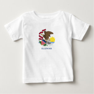 Illinois Staatsflagge Baby T-shirt