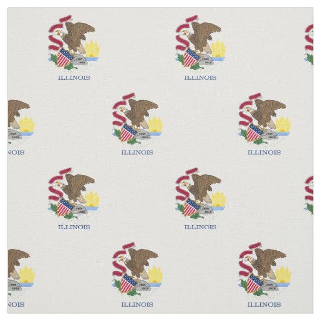 Illinois Staatsflagge Stoff (Muster)