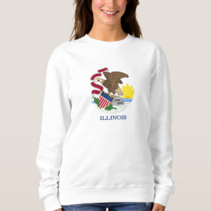 Illinois Staatsflagge Sweatshirt
