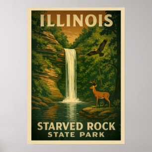 Illinois Starved Rock Staat Park V01 Poster
