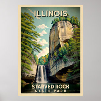 Illinois Starved Rock Staat Park V02 Poster