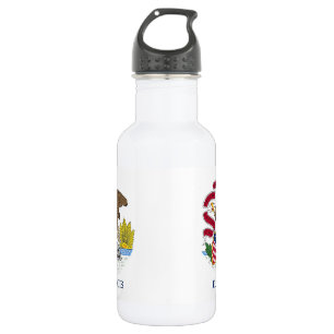 Illinois State Flag Liberty Flasche Trinkflasche