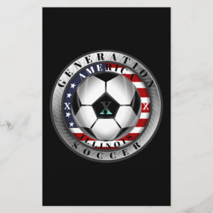Illinois State Generation X Amerikanischer Fußball Briefpapier