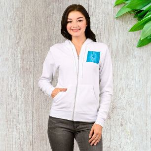Illinois State Silhouette Blue Sternenexplosion Hoodie