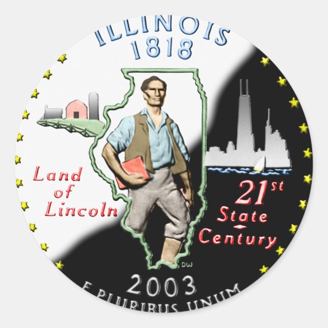 Illinois Sticker (Vorderseite)