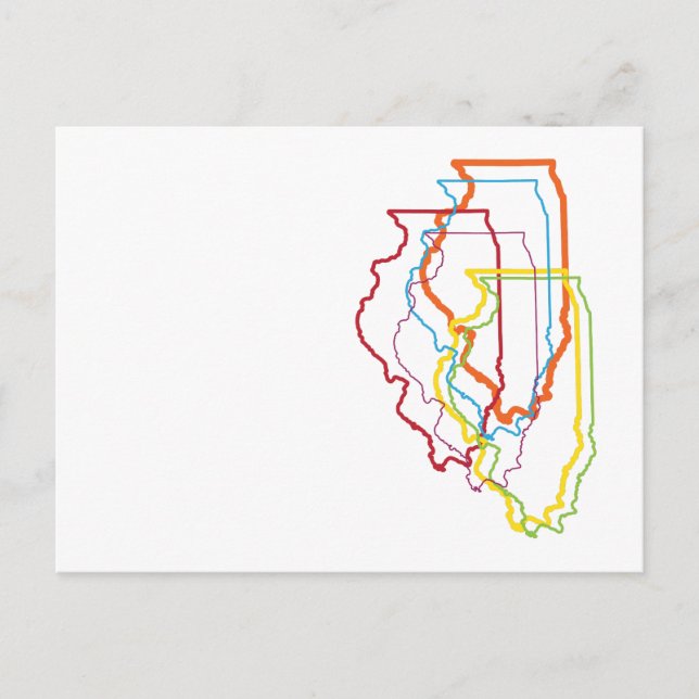 Illinois Stolz Postkarte (Vorderseite)