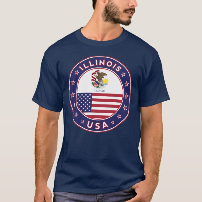 Illinois, T - Shirt Illinois, (Vorderseite)
