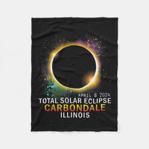 Illinois Total Solar Eclipse 8. April 2024 Fleecedecke