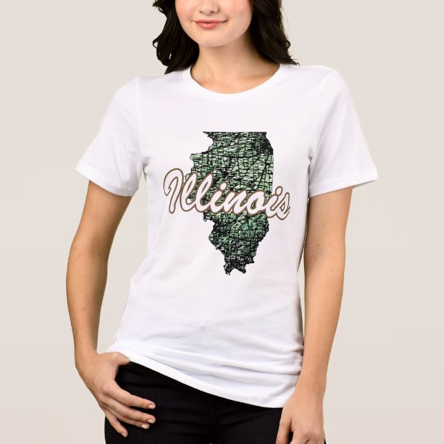 Illinois Tri-Blend Shirt (Vorderseite)