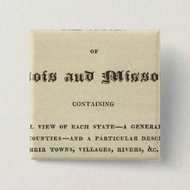 Illinois und Missouri 2 Button (Vorderseite)