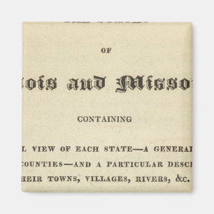 Illinois und Missouri 2 Magnet