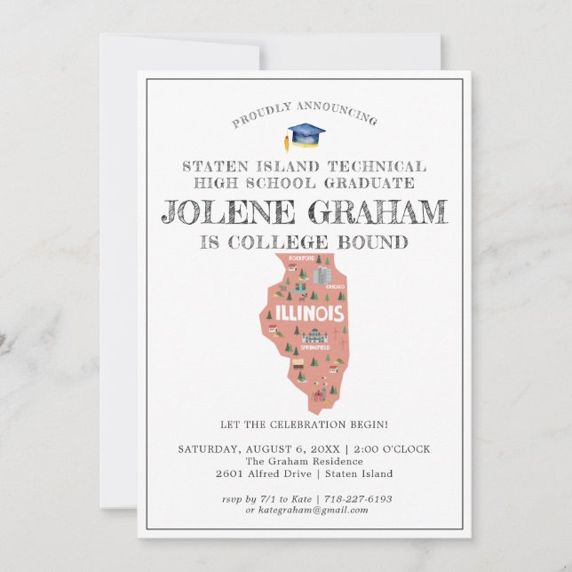 Illinois | Uni Bound Graduation Party (Vorderseite)