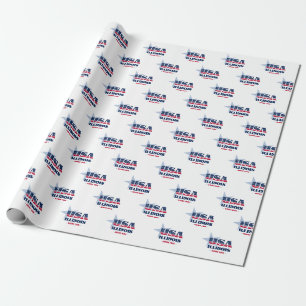 Illinois US Flagge Staat Geschenkpapier