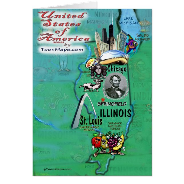 Illinois USA Card (Vorne)