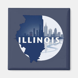 Illinois USA Magnet
