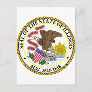 Illinois, USA Postkarte