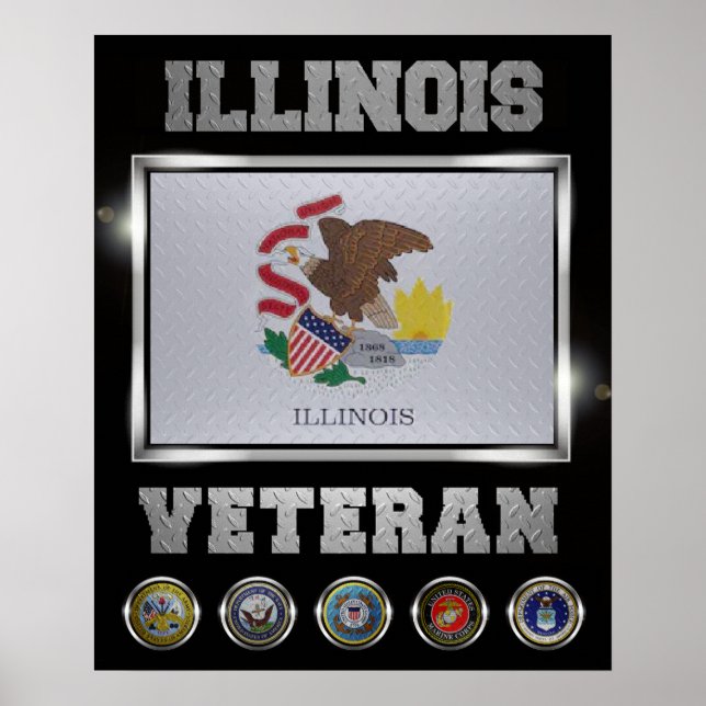 Illinois Veteran Poster (Vorne)