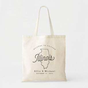 Illinois Wedding Welcome Tote Bag Tragetasche