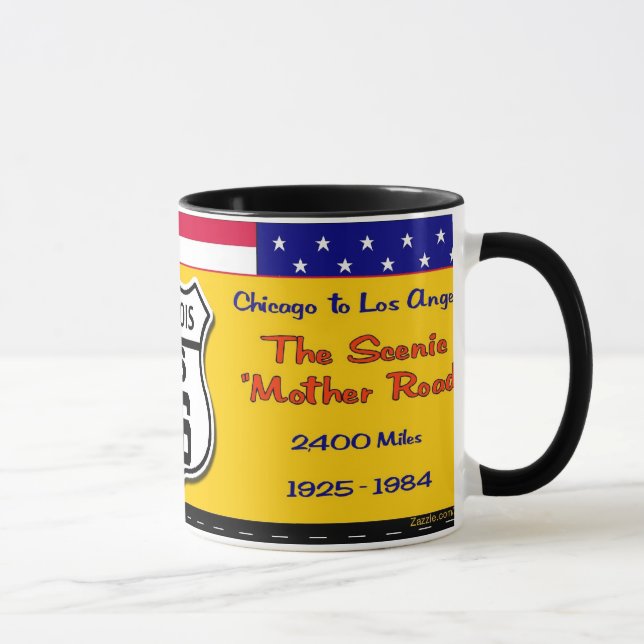 Illinois - Weg 66 Tasse (Rechts)