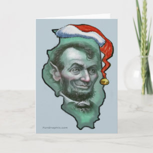 Illinois Weihnachtskarte Feiertagskarte