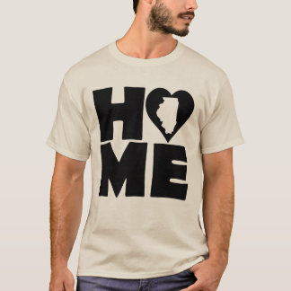 Illinois Zuhause Heart Staat T-Shirts T - Shirt