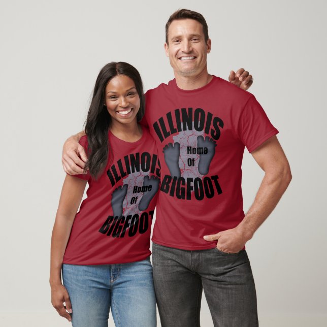 Illinois Zuhause von Bigfoot T - Shirt (Unisex)