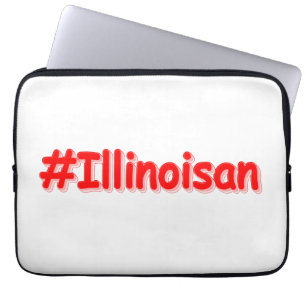 "#Illinoisan " Niedliches Design. Jetzt kaufen Laptopschutzhülle