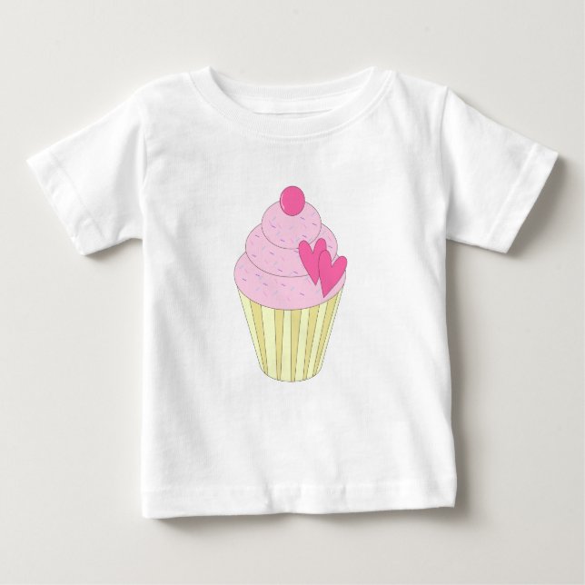 Illsima Strawberry Cupcake Baby T-shirt (Vorderseite)