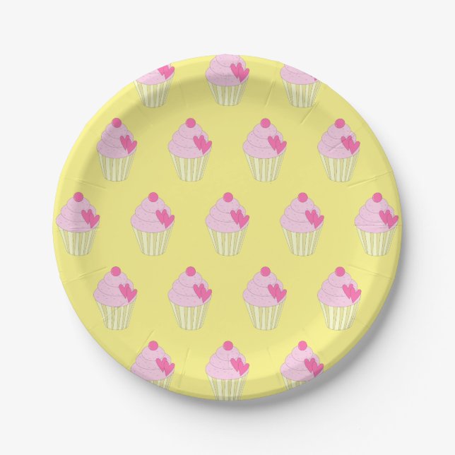 Illsima Yellow Pappteller (Vorderseite)