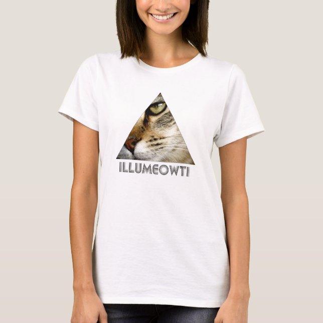 Illumeowti T - Shirt (schwarzer Text) (Vorderseite)
