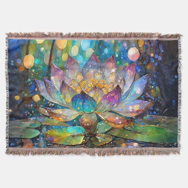 Illuminated Blooming Lotus Flower Decke (Vorderseite)