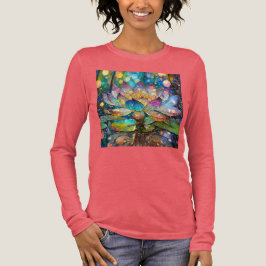 Illuminated Blooming Lotus Flower Tri-Blend Shirt