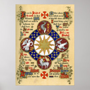 Illuminated Manuscript the Epiphany Poster