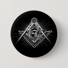 Illuminati Alle sehen Auge Freemason Symbol Button