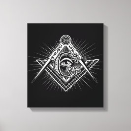 Illuminati Alle sehen Auge Freemason Symbol Leinwanddruck