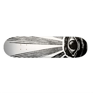 Illuminati alle sehen Auge Skateboard