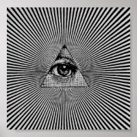 Illuminati Alle sehen Augen Trance Poster Schlaf