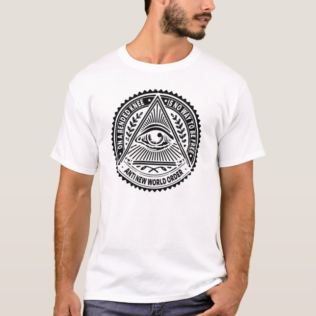 Illuminati - auf einem verbogenen Knie ist keine T-Shirt (Vorderseite)