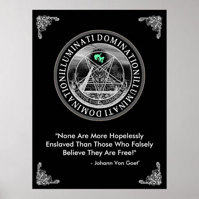 Illuminati Domination 18" x 24" Poster (Vorne)