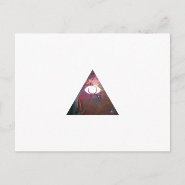 Illuminati Eye Postkarte (Vorderseite)