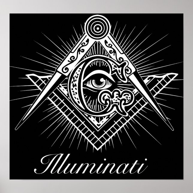 Illuminati Freemason alle sehen Auge Poster (Vorne)