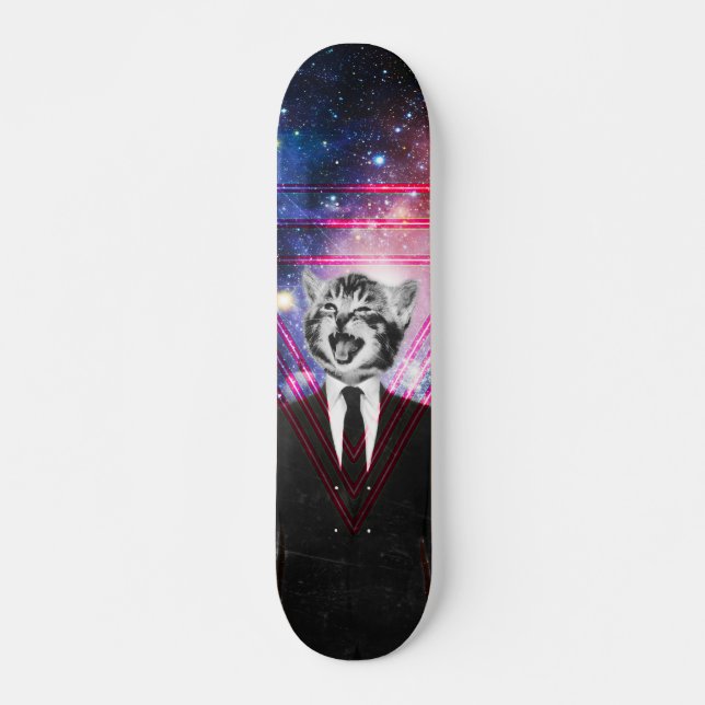 Illuminati Katze Skateboard (Vorne)