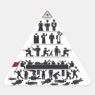 Illuminati Kontrollen-Aufkleber Dreieckiger Aufkleber