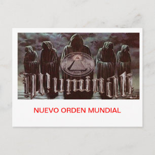 ILLUMINATI NUEVO ORDEN MUNDIAL POSTKARTE